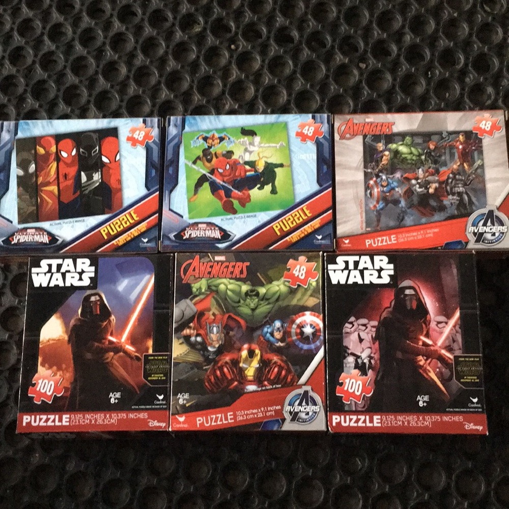 Marvel/Star Wars Kids Puzzle Lot